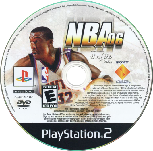 NBA 06 retro PlayStation 2 video game NBA 06 basketball sports simulation realistic gameplay NBA teams competitive multiplayer franchise mode console title PlayStation 2 release disc
