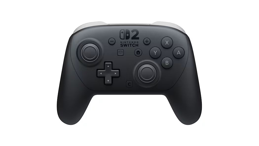Nintendo Switch 2 Pro Controller Nintendo Switch 2 NS2 official wireless gaming controller featuring ergonomic design precision analog sticks responsive buttons HD rumble motion controls wireless connectivity rechargeable battery and enhanced Nintendo Switch 2 gameplay compatibility premium Nintendo gaming accessory collectible controller hardware appeal front