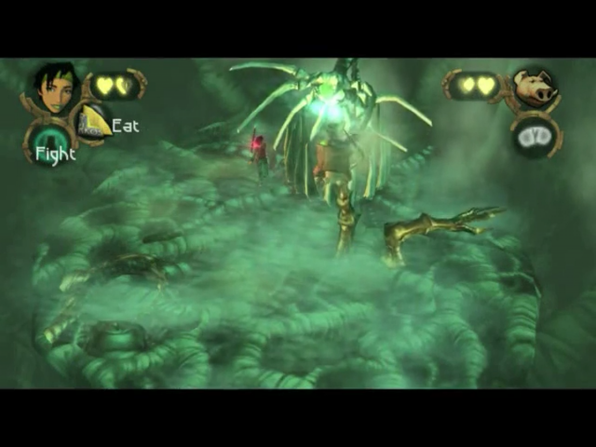 Beyond Good & Evil gameplay for GameCube game featuring action adventure gameplay with exploration, puzzle solving, and sci-fi storytelling