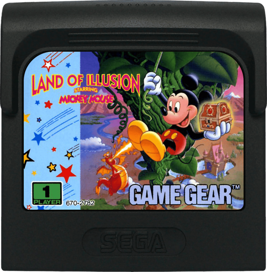 Disney's Land of Illusion: Starring Mickey Mouse [Game Only] – Sega Game Gear (GG) cartridge for video game for GG