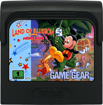 Disney's Land of Illusion: Starring Mickey Mouse [Game Only] – Sega Game Gear (GG) cartridge for video game for GG