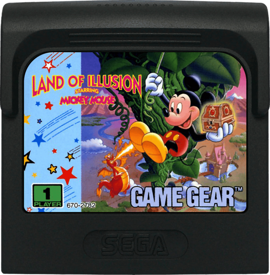 Disney's Land of Illusion: Starring Mickey Mouse [Game Only] – Sega Game Gear (GG) cartridge for video game for GG
