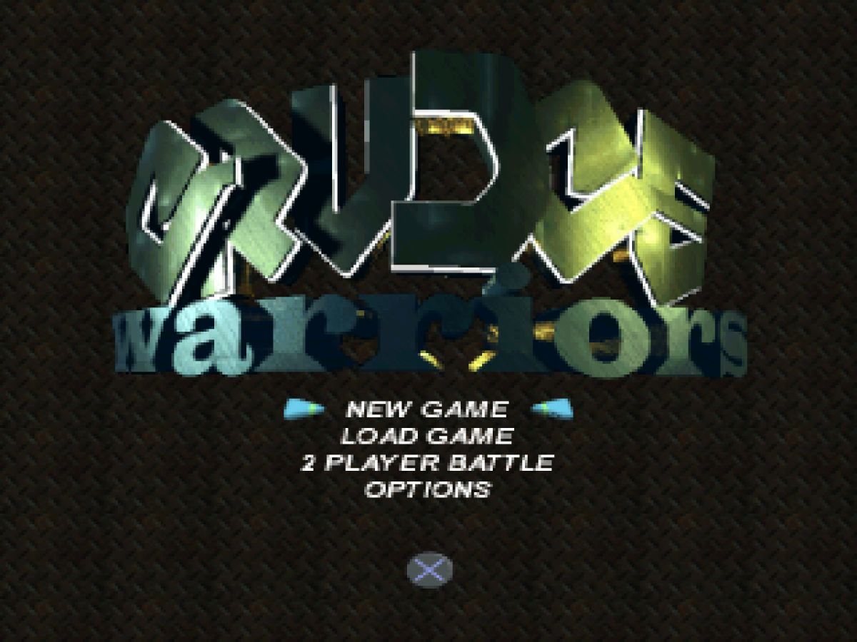 Grudge Warriors retro vehicular combat action game for PlayStation 1 (PS1) title screen