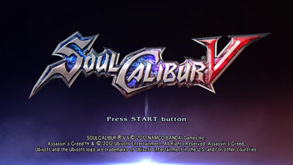 Soul Calibur V title screen art for Playstation 3 (PS3) video game