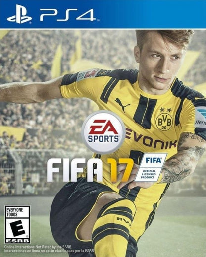 FIFA 17 – PlayStation 4 (PS4) video game cover image, realistic football simulation by EA Sports