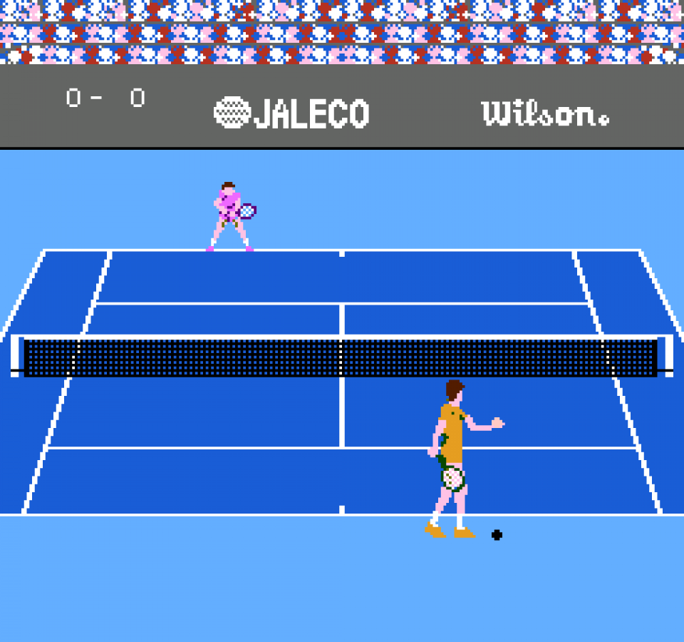 Racket Attack gameplay image for Nintendo Entertainment System (NES) retro video game