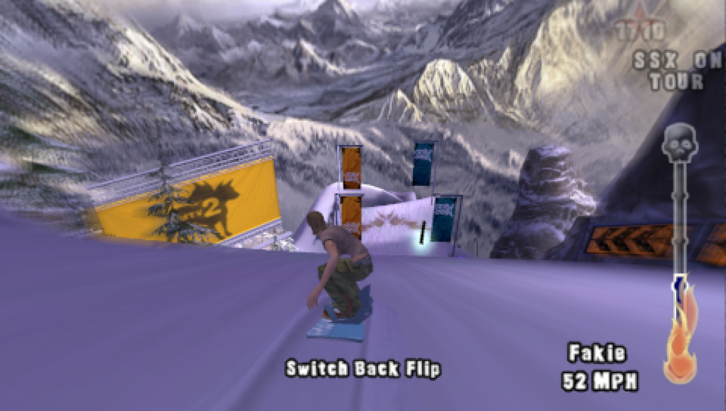 SSX On Tour gameplay for PlayStation Portable (PSP) snowboarding sports game