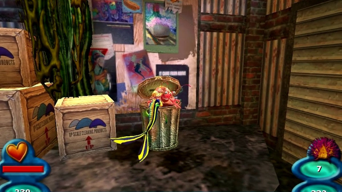 Shark Tale disc for the PlayStation 2 featuring action adventure gameplay based on the DreamWorks film with underwater missions mini games and story driven levels starring Oscar and friends in Reef City gameplay 
