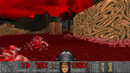 DOOM The Classics Collection for Nintendo Switch featuring classic first person shooter action with multiple iconic DOOM titles included gameplay