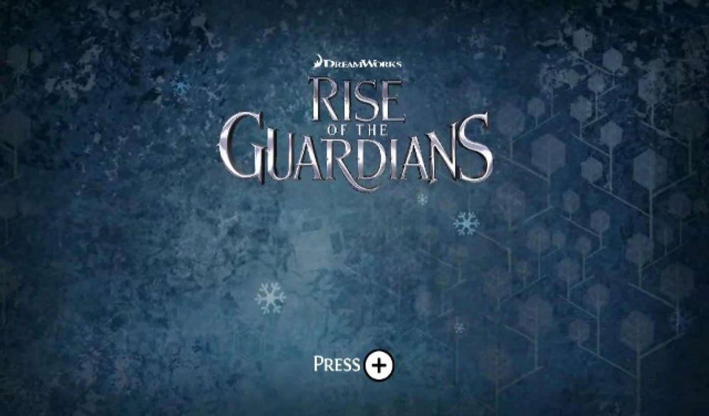 Rise of the Guardians – Nintendo Wii (Wii) action-adventure fantasy family video game title screen