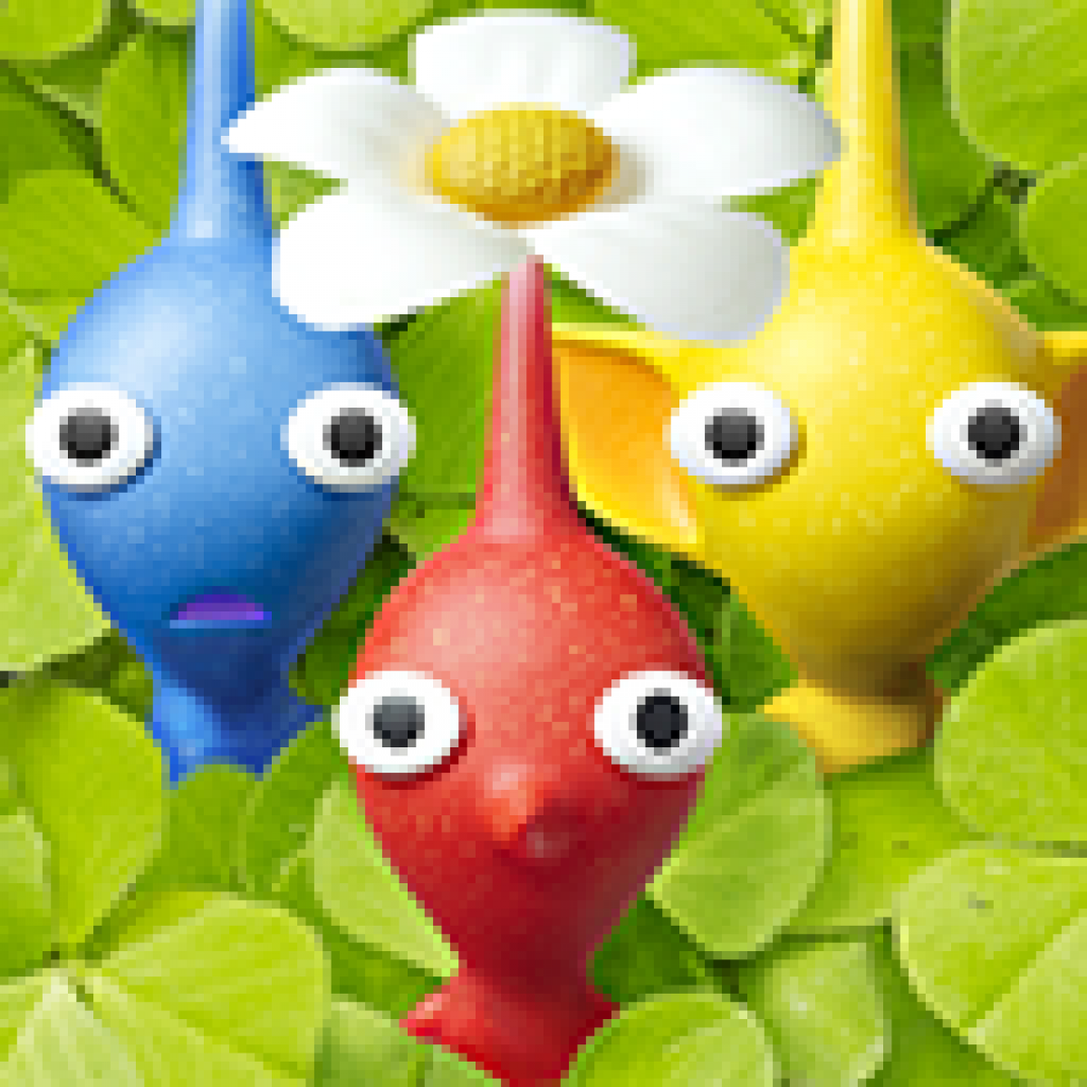 Pikmin 3 console app icon for Nintendo Wii U (WiiU) video game 