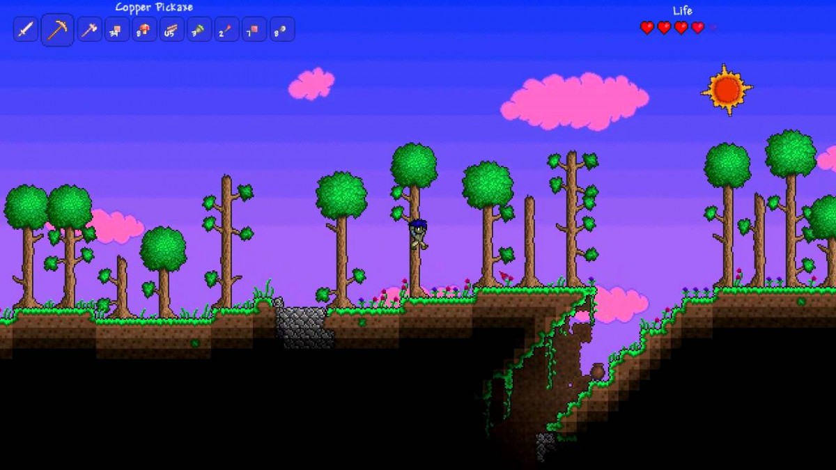 Terraria gameplay for PlayStation 3 (PS3) video game