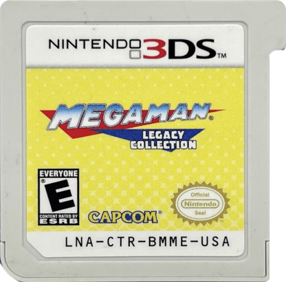 Mega Man Legacy Collection cartridge for Nintendo 3DS (3DS) action platformer video game