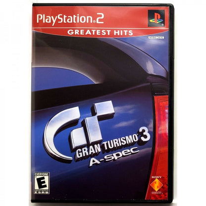 Gran Turismo 3 A-Spec [Greatest Hits] cover art for PlayStation 2 video game. 