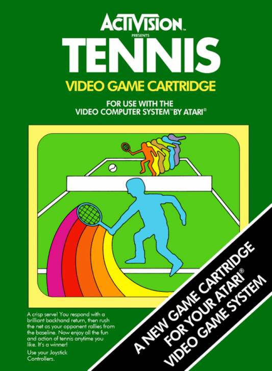 Tennis cover art for Atari 2600 (2600) video game