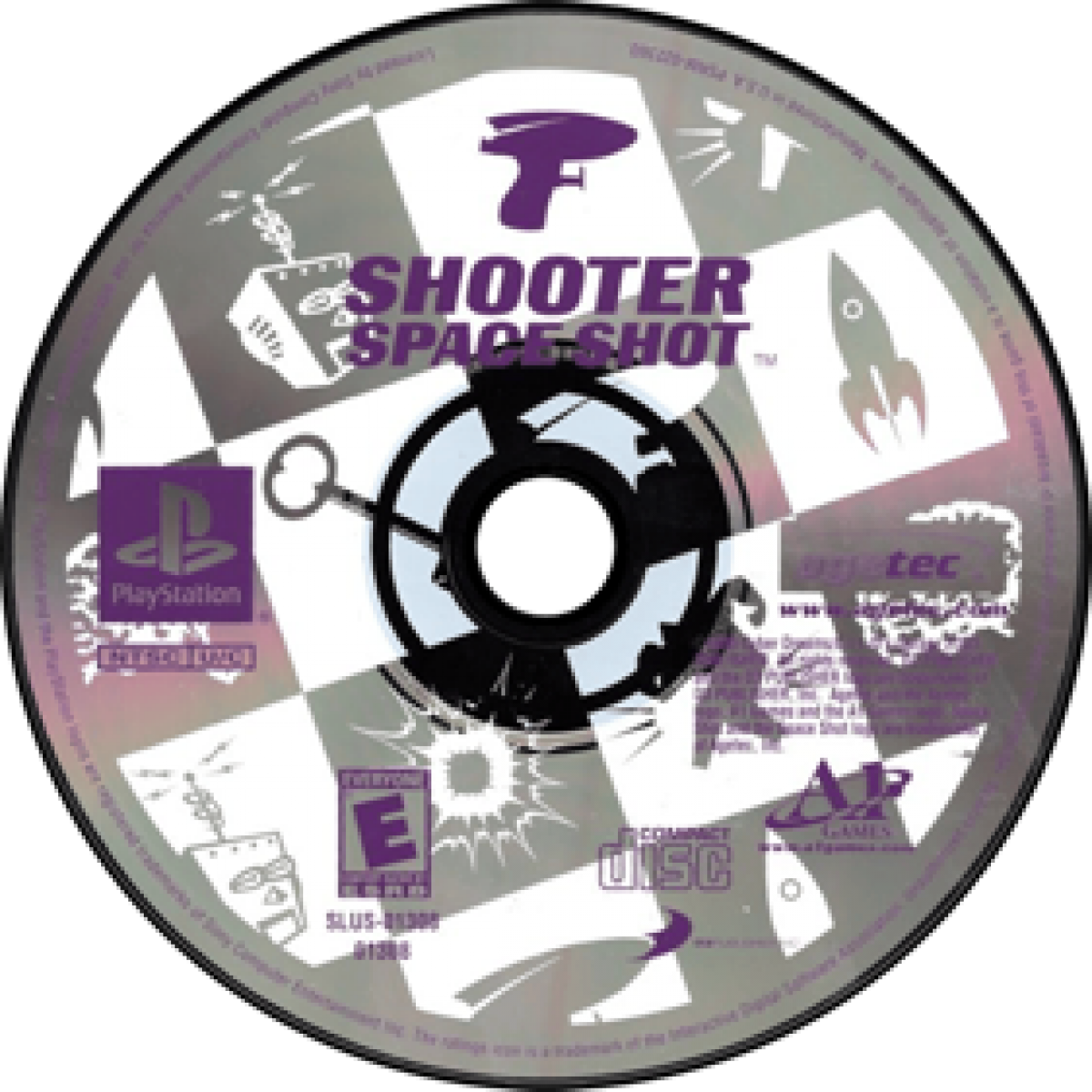 Shooter Space Shot PlayStation 1 PS1 for arcade shooter video game fans featuring fast paced space combat futuristic environments enemy spacecraft explosive weapons challenging stages boss battles and classic vertical shooting gameplay collectible retro Sony PlayStation gaming appeal disc