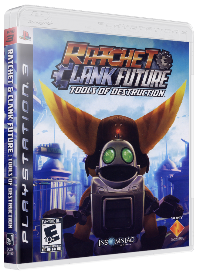 Ratchet and Clank Future: Tools of Destruction cover art for PlayStation 3 (PS3) video game