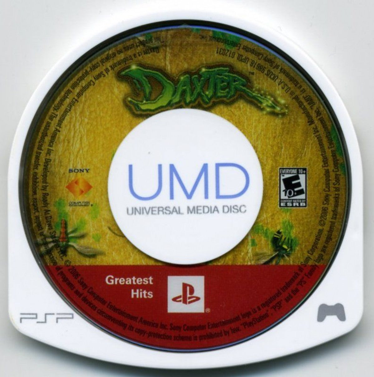 Daxter Greatest Hits PSP platformer video game disc