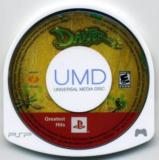 Daxter Greatest Hits PSP platformer video game disc
