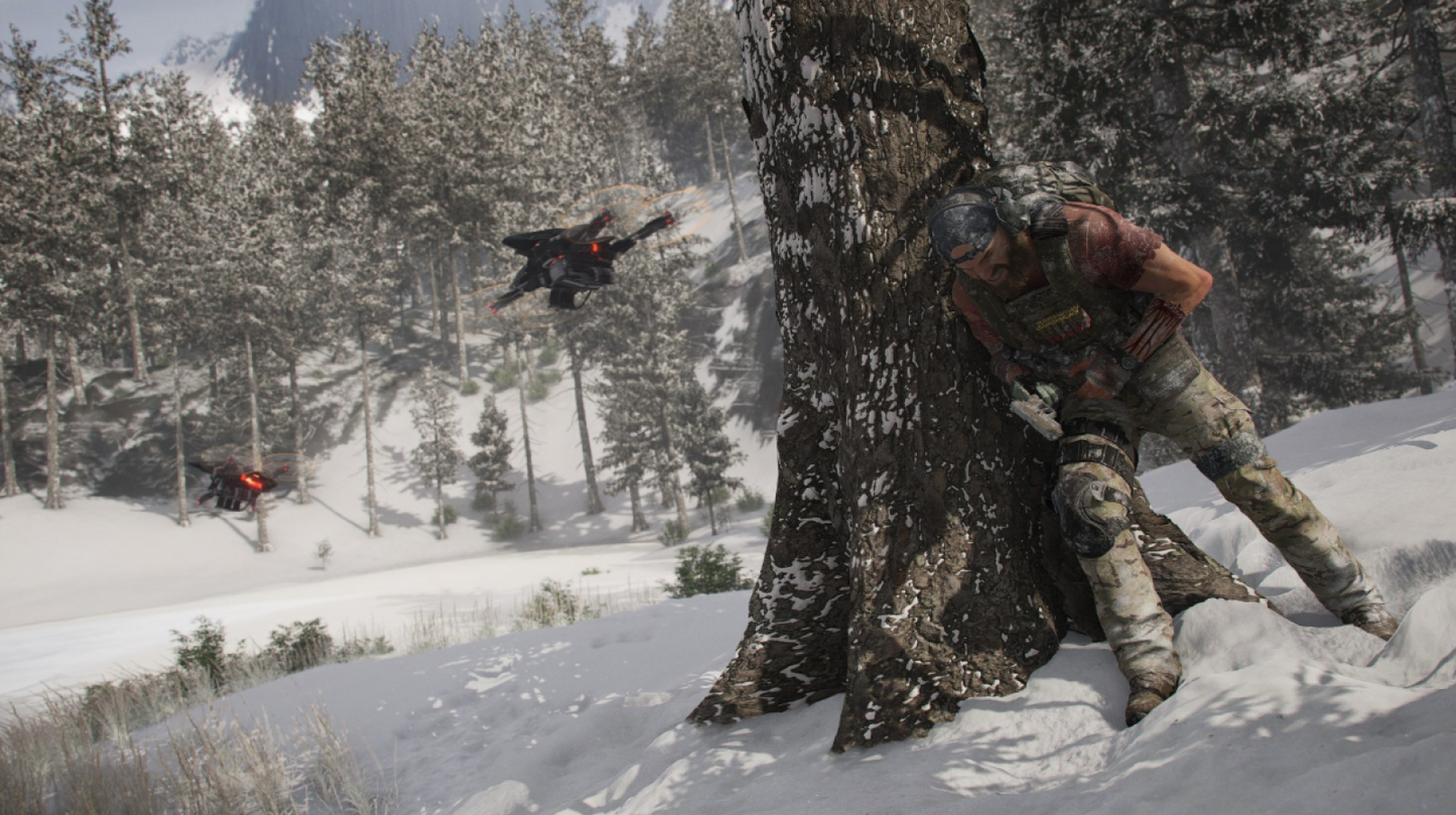 Tom Clancy's Ghost Recon Breakpoint for Xbox One, gameplay image for a tactical shooter open-world military video game