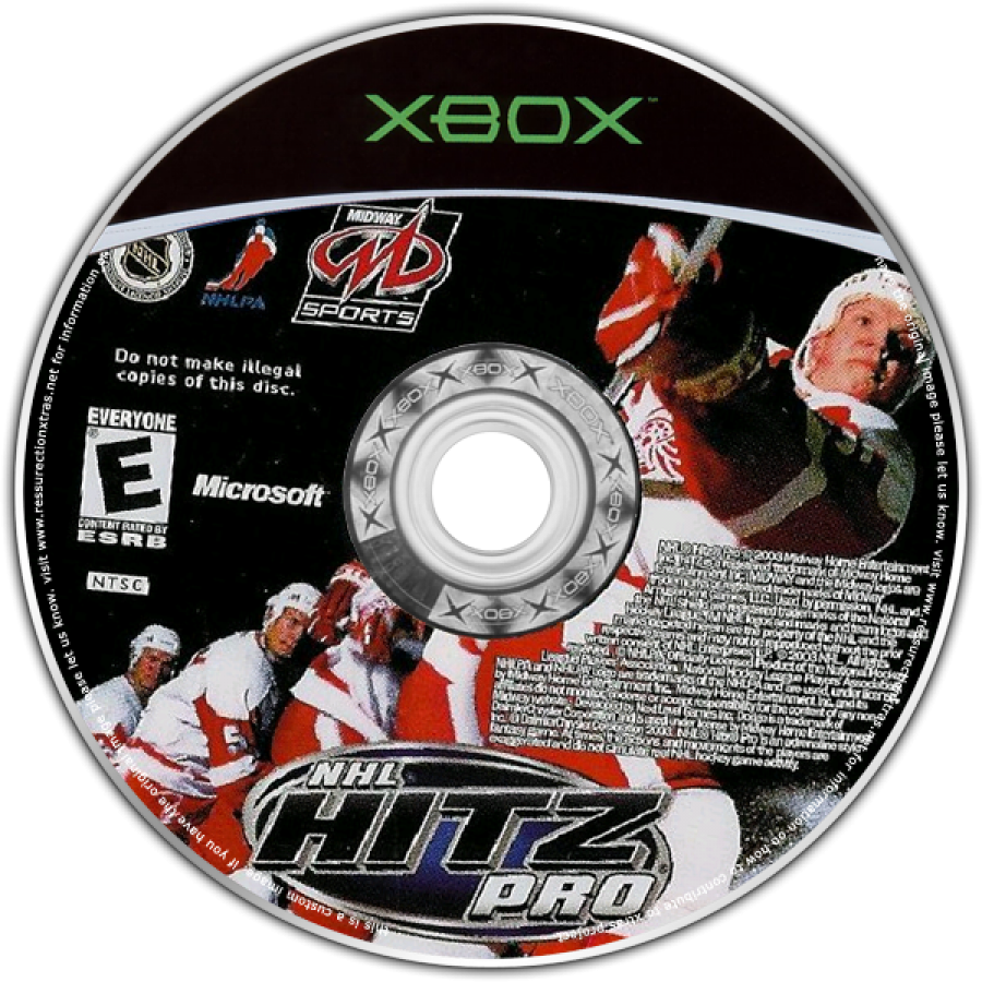 NHL Hitz Pro Xbox featuring realistic hockey gameplay with dynamic action disc