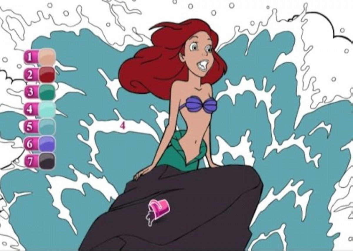 uDraw: Disney Princess: Enchanting Storybooks gameplay for Nintendo Wii (Wii) featuring interactive art and storytelling with Disney Princess adventures.
