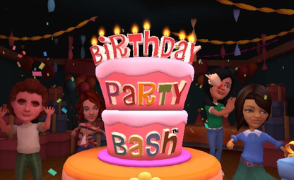 Birthday Party Bash gameplay art for Nintendo Wii (Wii) video game