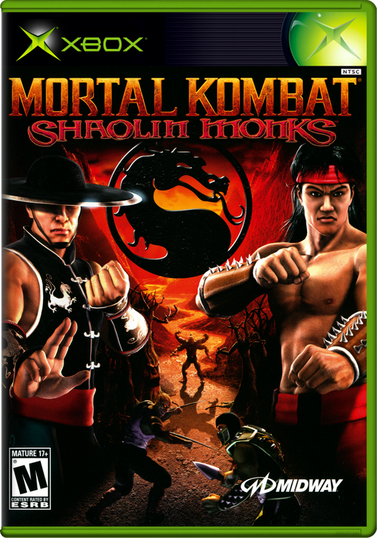 Mortal Kombat: Shaolin Monks – Xbox (XBOX) Front Cover Art for this Xbox Original Game