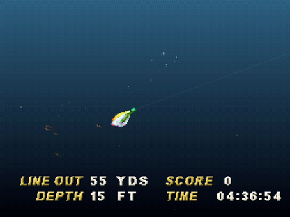 Saltwater Sport Fishing gameplay for PlayStation 1 (PS1) fishing simulation video game