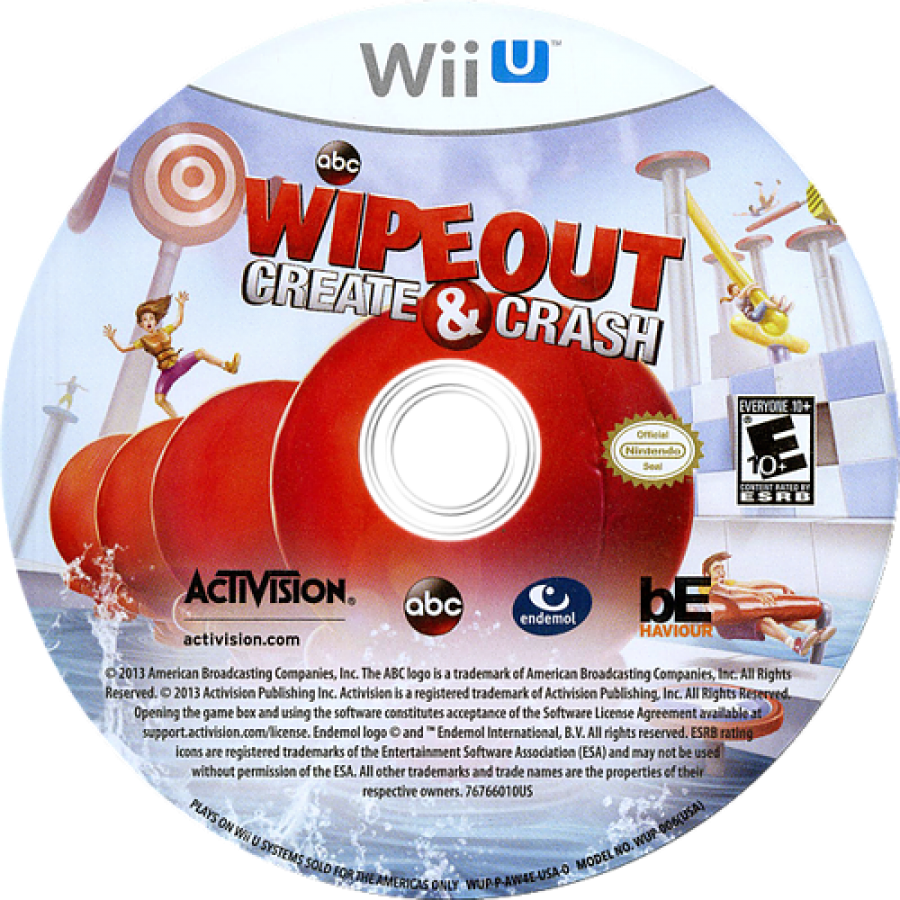 Wipeout: Create & Crash disc cover art for Nintendo Wii U (WiiU) video game