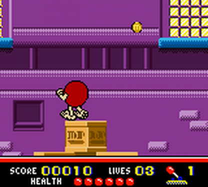 M&M Mini's Madness Game Boy Color GBC puzzle action video game featuring colorful M&M's characters fast-paced challenges maze-style gameplay collectible items obstacles entertaining levels and classic Game Boy Color GBC gaming collectible retro gaming appeal gameplay