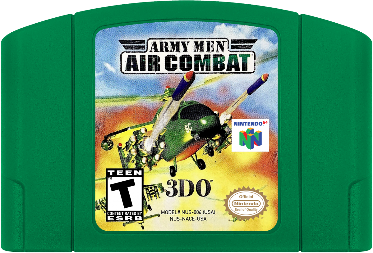 Army Men: Air Combat [Green Cart] cartridge for Nintendo 64 (N64) video game 