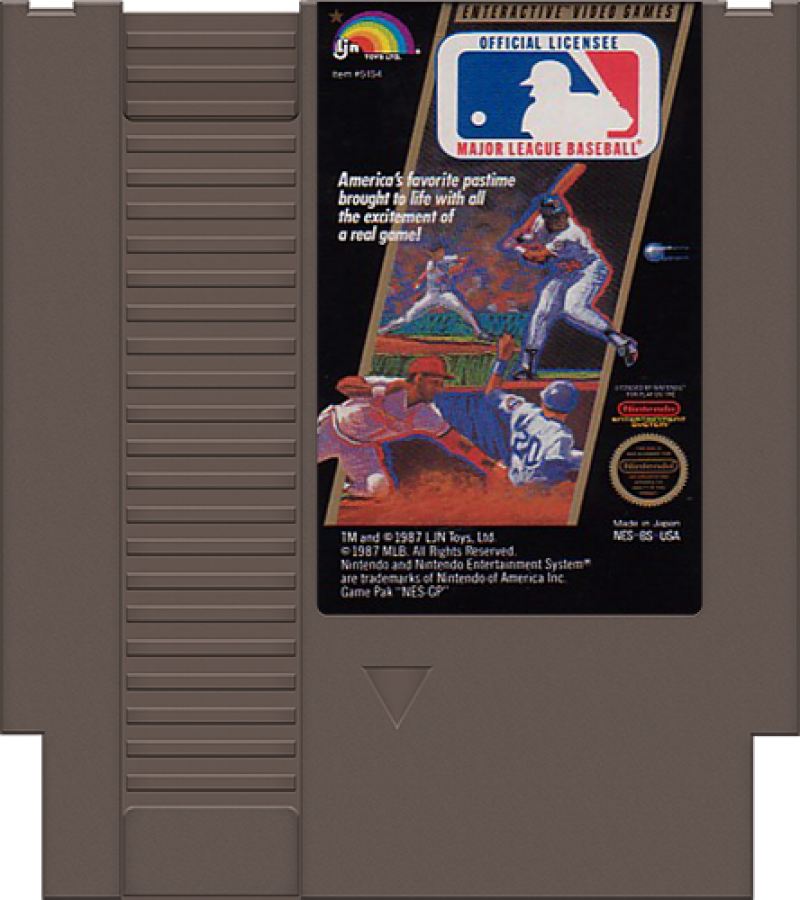 Major League Baseball cartridge for Nintendo Entertainment System (NES) retro video game