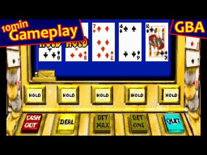 Caesars Palace Advance Game Boy Advance GBA video game, casino simulation, card and table games, handheld gambling-style gameplay