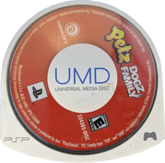 Retro Petz Dogz Family PSP inspired design featuring cute virtual pet simulation aesthetic vintage PlayStation Portable puppy care gameplay family friendly animal interactions colorful casual handheld gaming nostalgia wholesome pet adventure presentation UMD 