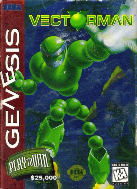 Vectorman cover art for Sega Genesis (GEN) video game