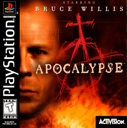Apocalypse retro sci-fi action run and gun shooter game for PlayStation 1 (PS1) cover art