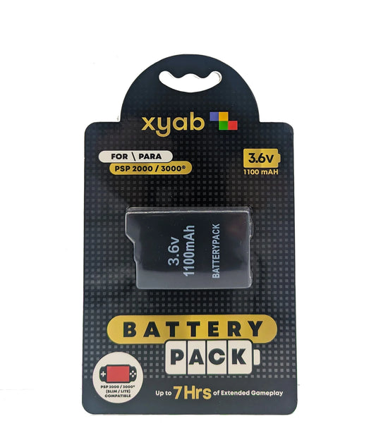 Super capacity replacement battery for PlayStation Portable PSP 2000 and 3000 models providing extended gaming time and reliable power