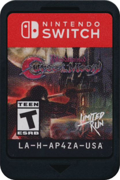 Bloodstained Curse of the Moon Limited Run 31 cartridge for Nintendo Switch NS video game