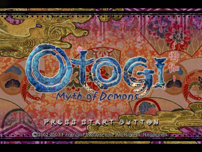Otogi Myth of Demons Xbox action adventure video game featuring Raikou fast-paced sword combat supernatural enemies powerful attacks dark fantasy environments intense battles destructive gameplay and classic original Xbox gaming collectible retro gaming appeal gameplay