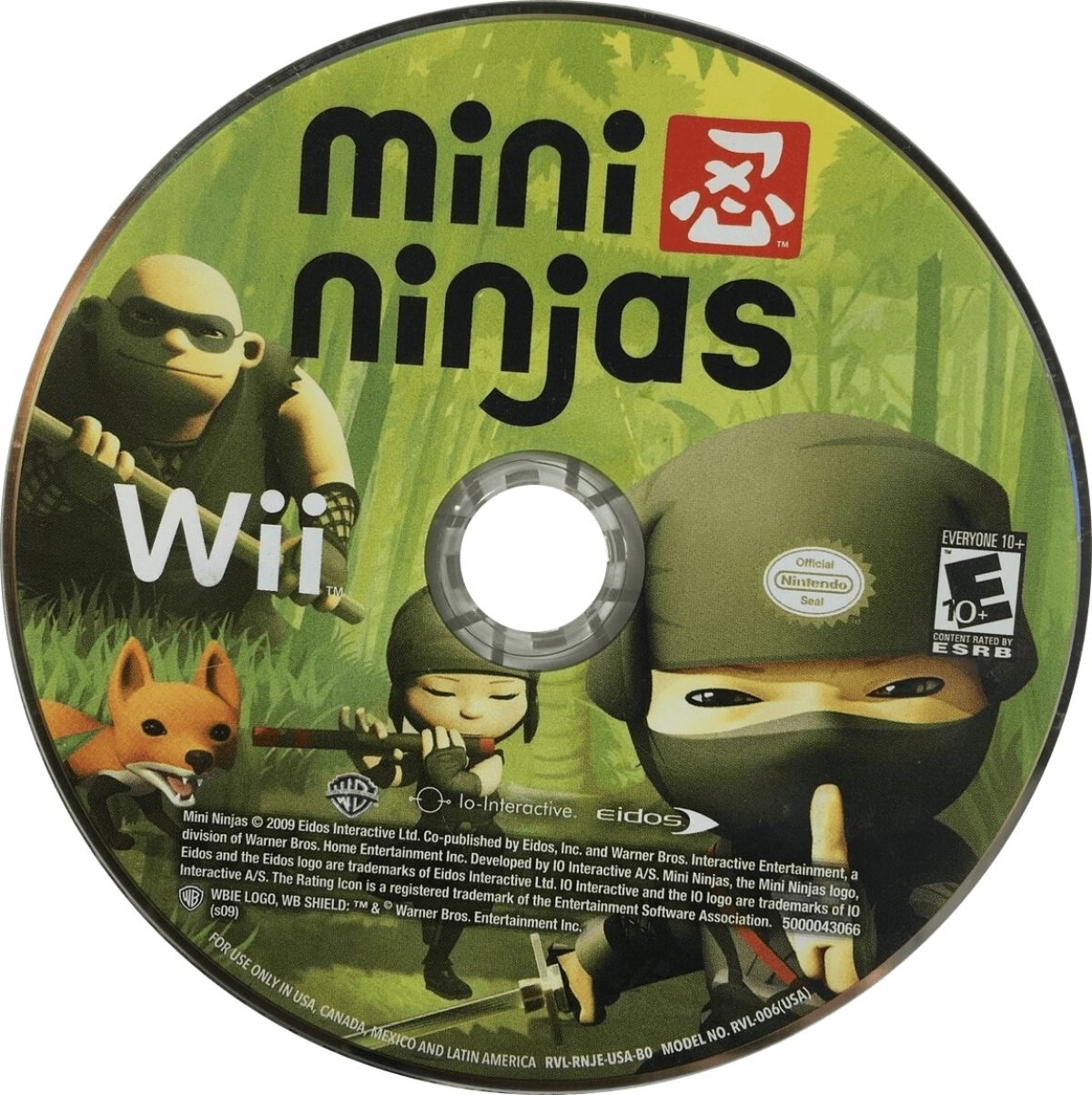 Mini Ninjas – Nintendo Wii (Wii) action-adventure stealth platformer video game disc