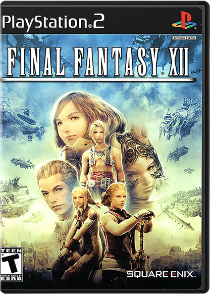 Final Fantasy XII cover art for PlayStation 2 (PS2) fantasy role-playing adventure video game