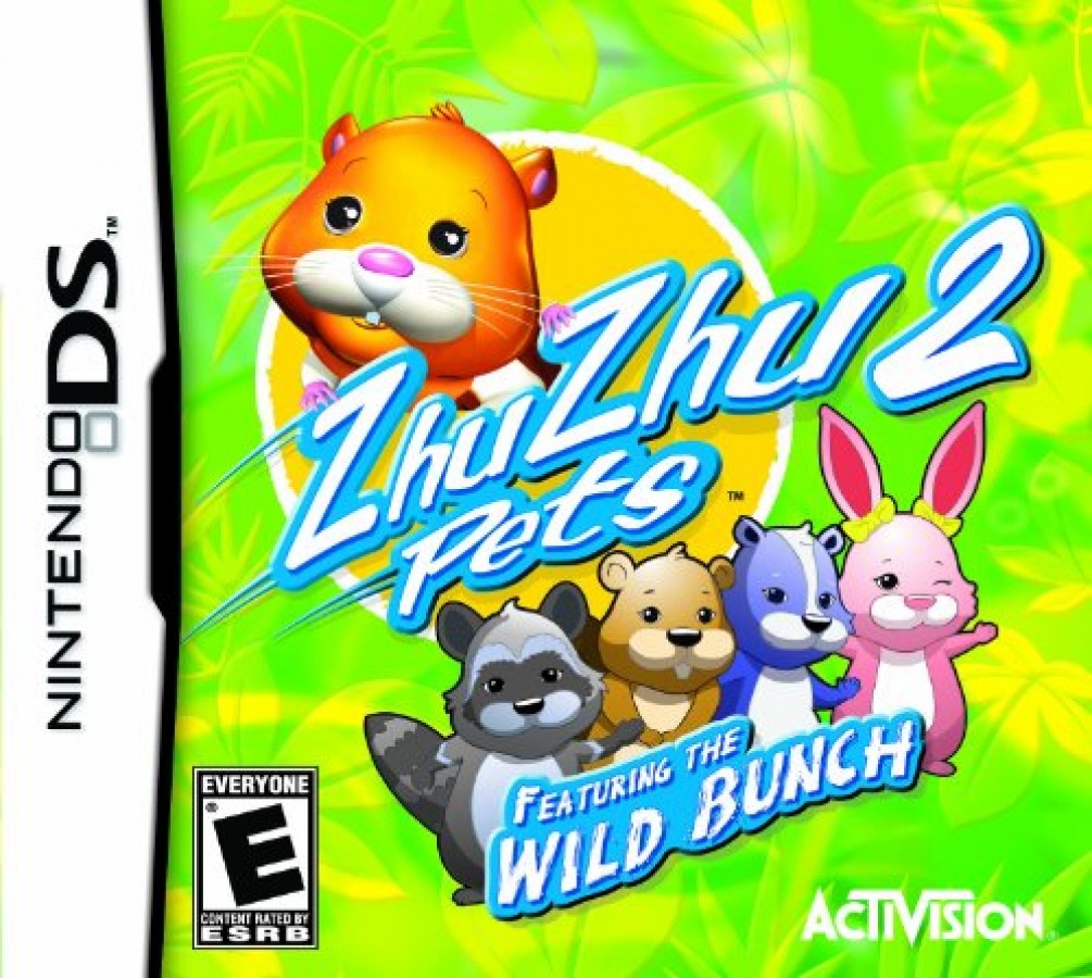 Zhu Zhu Pets 2: Featuring The Wild Bunch cover art for Nintendo DS (DS) virtual pet simulation video game