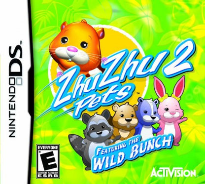 Zhu Zhu Pets 2: Featuring The Wild Bunch cover art for Nintendo DS (DS) virtual pet simulation video game