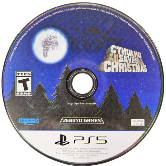 Cthulhu Saves Christmas Limited Run 001 PlayStation 5 turn-based comedy RPG cosmic horror holiday setting humorous retro-inspired adventure quirky party members disc