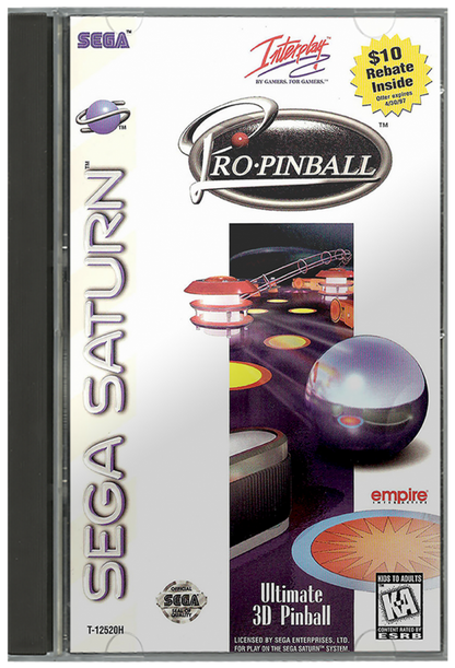 Pro Pinball cover art for Sega Saturn (SS) video game