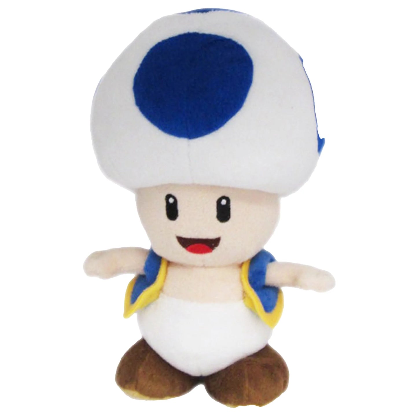 Toad blue Toad 8-inch plush toy from the Super Mario Bros. by Nintendo