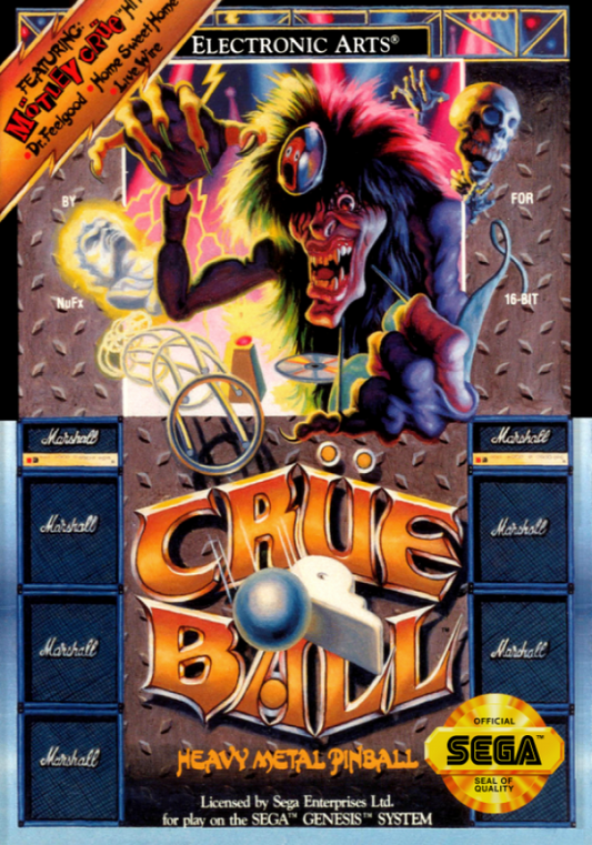 Crue Ball cover art for Sega Genesis (GEN) video game