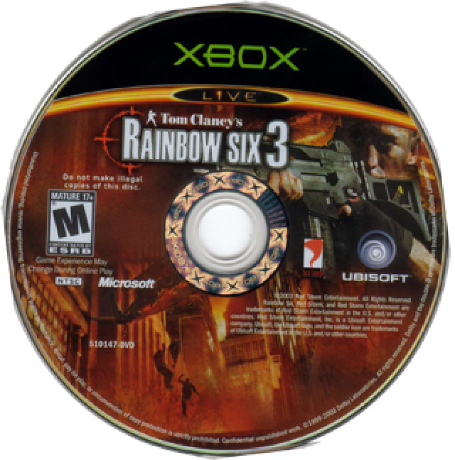 Tom Clancy's Rainbow Six 3 disc for Xbox (XBOX) video game