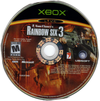 Tom Clancy's Rainbow Six 3 disc for Xbox (XBOX) video game